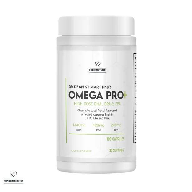 Supplement Needs - Omega Pro+ 180 kapslar STOR TUB