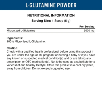 Vista alternativa de Applied Nutrition - Glutamine 500gram