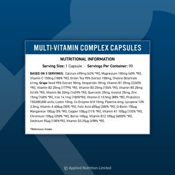 Alternative view of Applied Nutrition - Multi-Vitamin Complex 90 caps