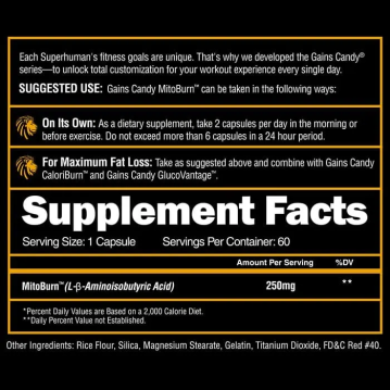 Vista alternativa dell'Alpha Lion - Gains Candy MitoBurn