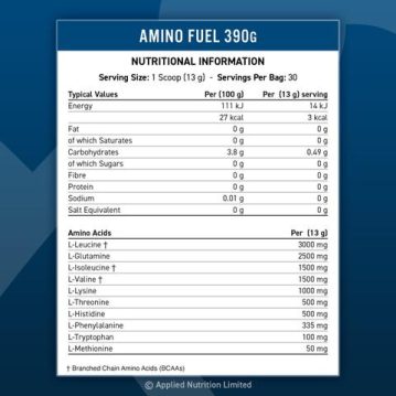Vista alternativa de Applied Nutrition – Amino Fuel