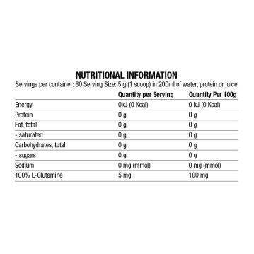 Vista alternativa do Chaos Crew - 100% L-Glutamine