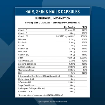 Vista alternativa de Applied Nutrition - Hair, Skin & Nails