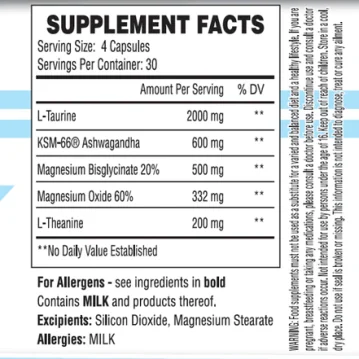 Az TBJP Nutrition – Unwind alternatív nézete