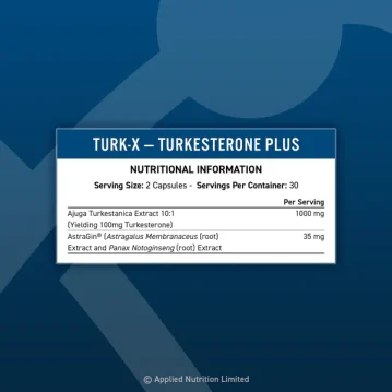 Alternativ visning af Applied Nutrition - Turk X - Turkesterone Plus Caps