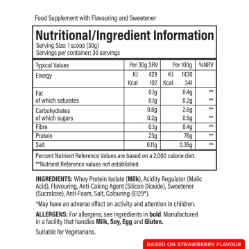 Vista alternativa de Trained by JP Nutrition - Clear ISO 900gr