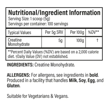 Alternative Ansicht von Trained by JP Nutrition - Creatine 500 gr