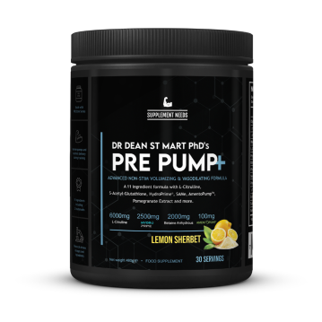Alternative view of Supplement Needs - Pre Pump+