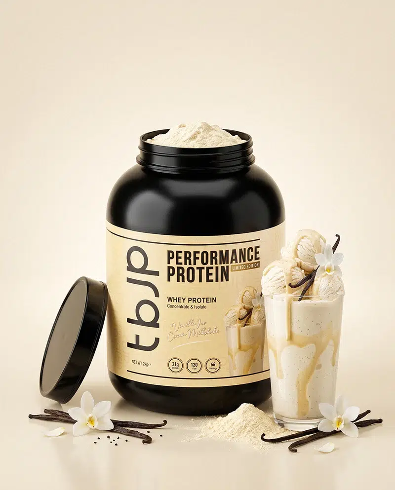 Trained by JP Nutrition Europe : Performance Protein 2kg in TUBS (LIMITED EDITION) - Afbeelding 5