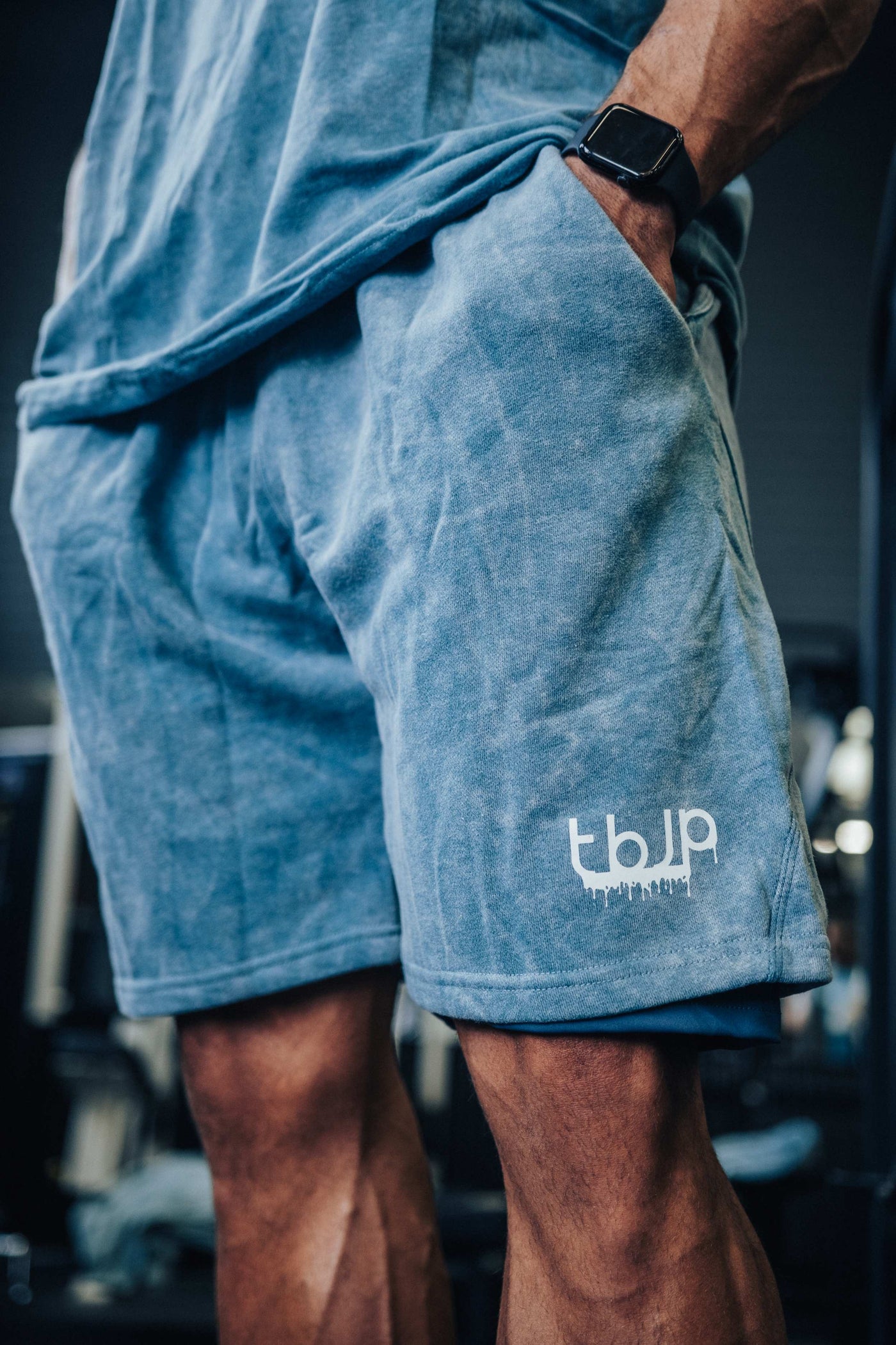 tbJP Drip Logo Shorts with lining - UTILITY01