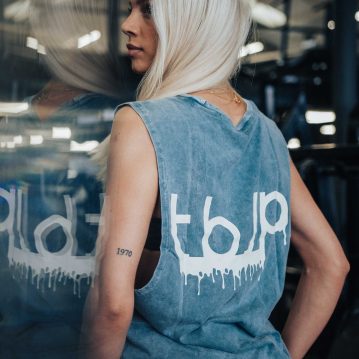 tbJP Drip Logo Vest in Blue Green - UTILITY01 - Imagem 7
