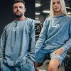 tbJP Drip Logo Sweater in Blue Green with Cream Logo - UTILITY01