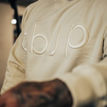 Embroidered Sweater with tbJP Logo in Cream - UTILITY01 - Imagem 3
