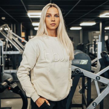 Embroidered Sweater with tbJP Logo in Cream - UTILITY01 - Imagem 4