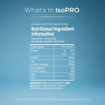 Autre vue de Trained by JP Nutrition - Iso Pro 1.8 kilo in TUBS